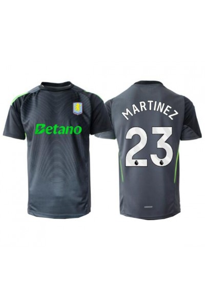 Aston Villa Emiliano Martinez #23 Maalivahti Jalkapallovaatteet Kotipaita 2025-26 Lyhythihainen Aston Villa Emiliano Martinez #23 Maalivahti Jalkapallovaatteet Kotipaita 2025-26 Lyhythihainen